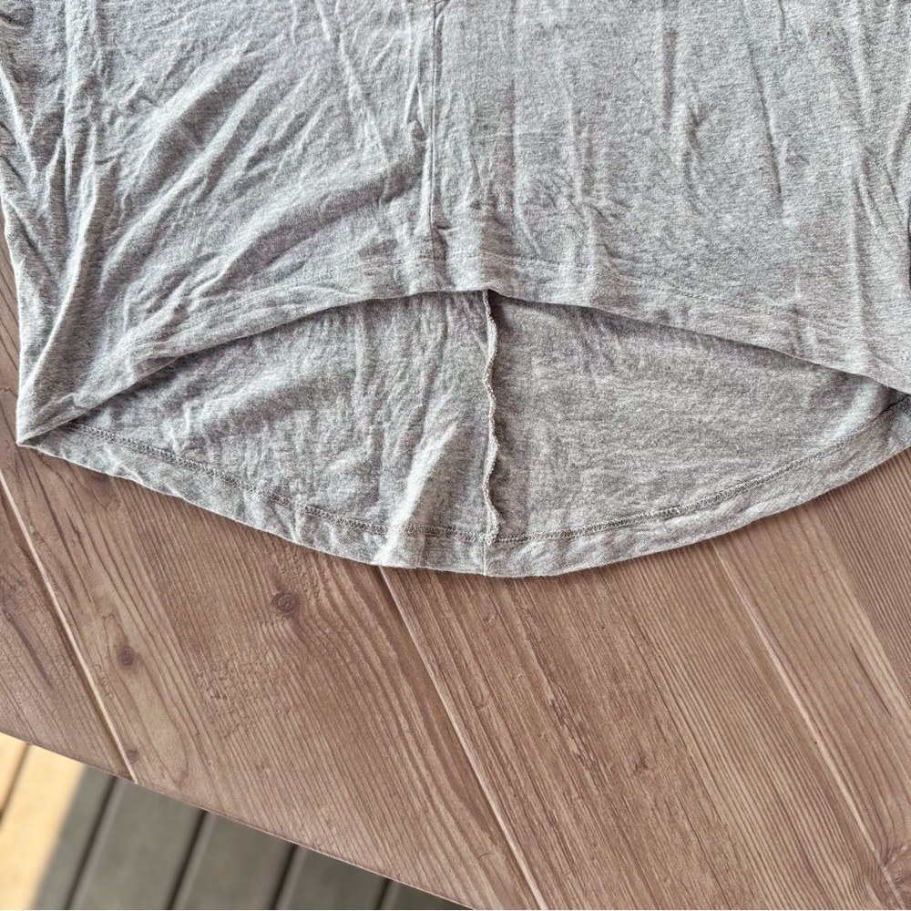 Ludi Gray Dolman Sleeve Oversized Embellished V-Neck Top - Size XS 🌟 - Picture 6 of 9